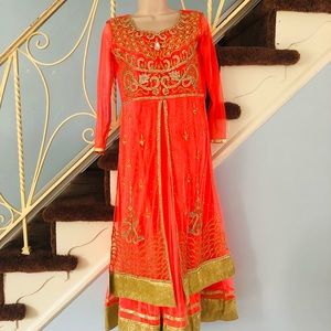 Long anarkali dress